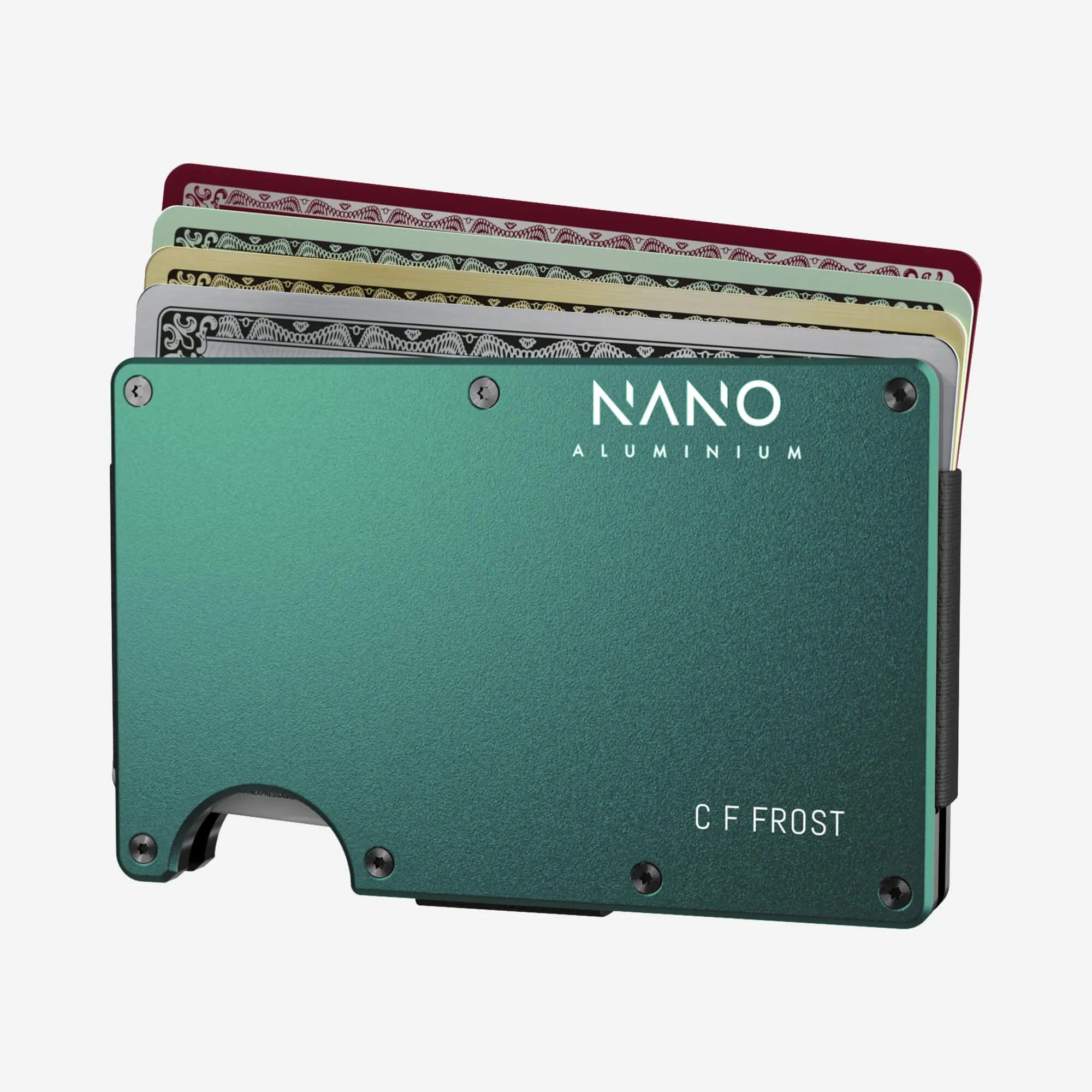 Personalised Cash Strap Wallet (Racing Green)