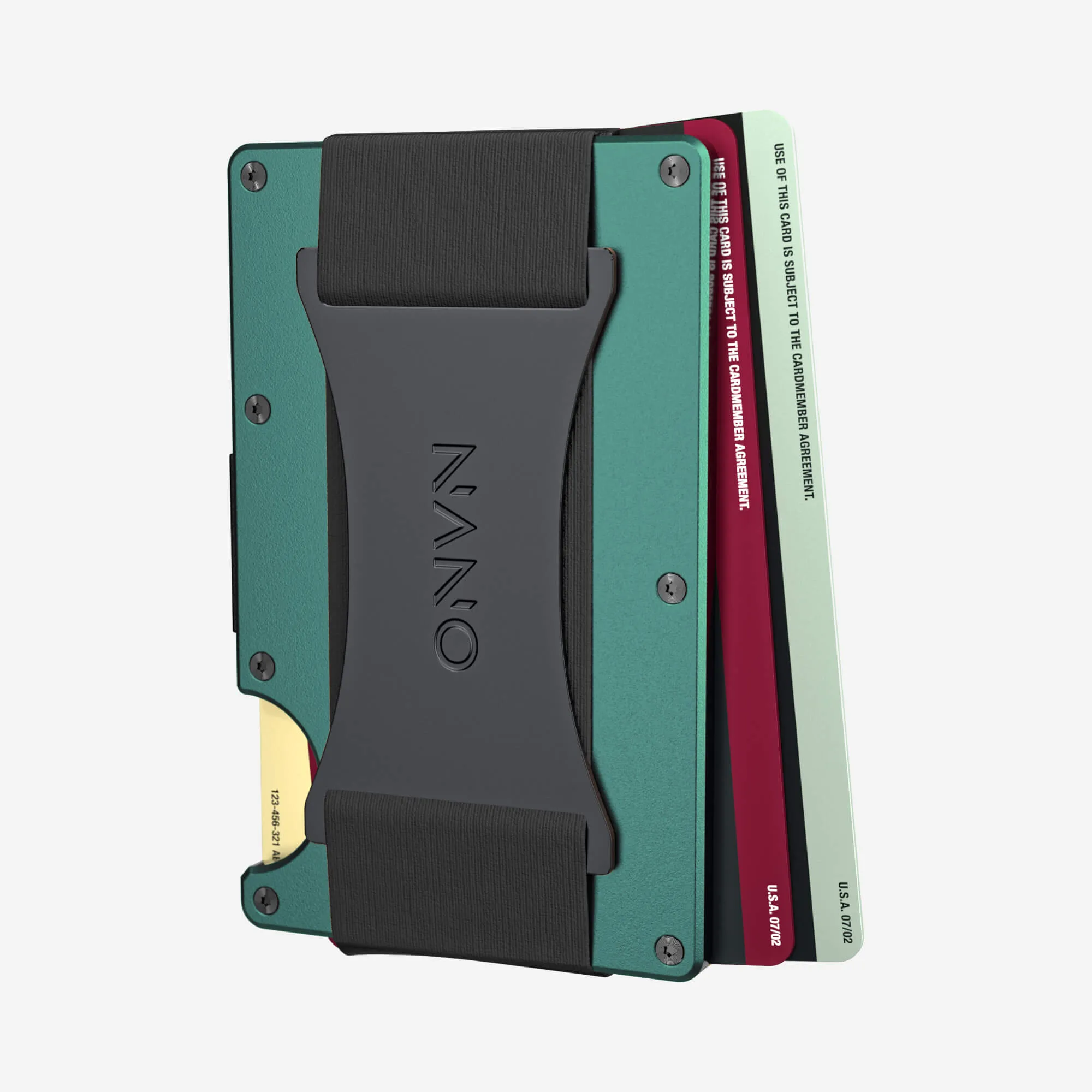 Personalised Cash Strap Wallet (Racing Green)