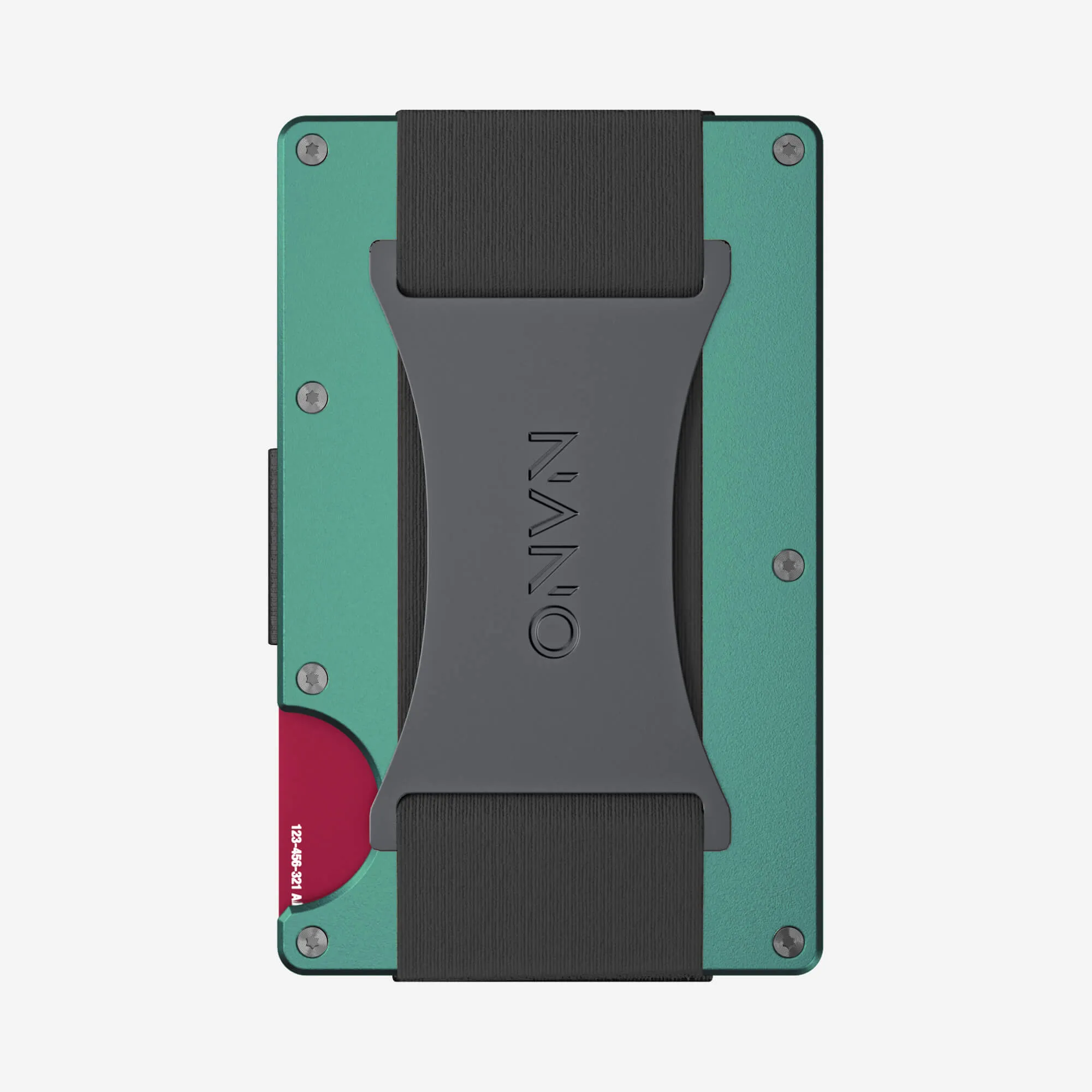 Personalised Cash Strap Wallet (Racing Green)