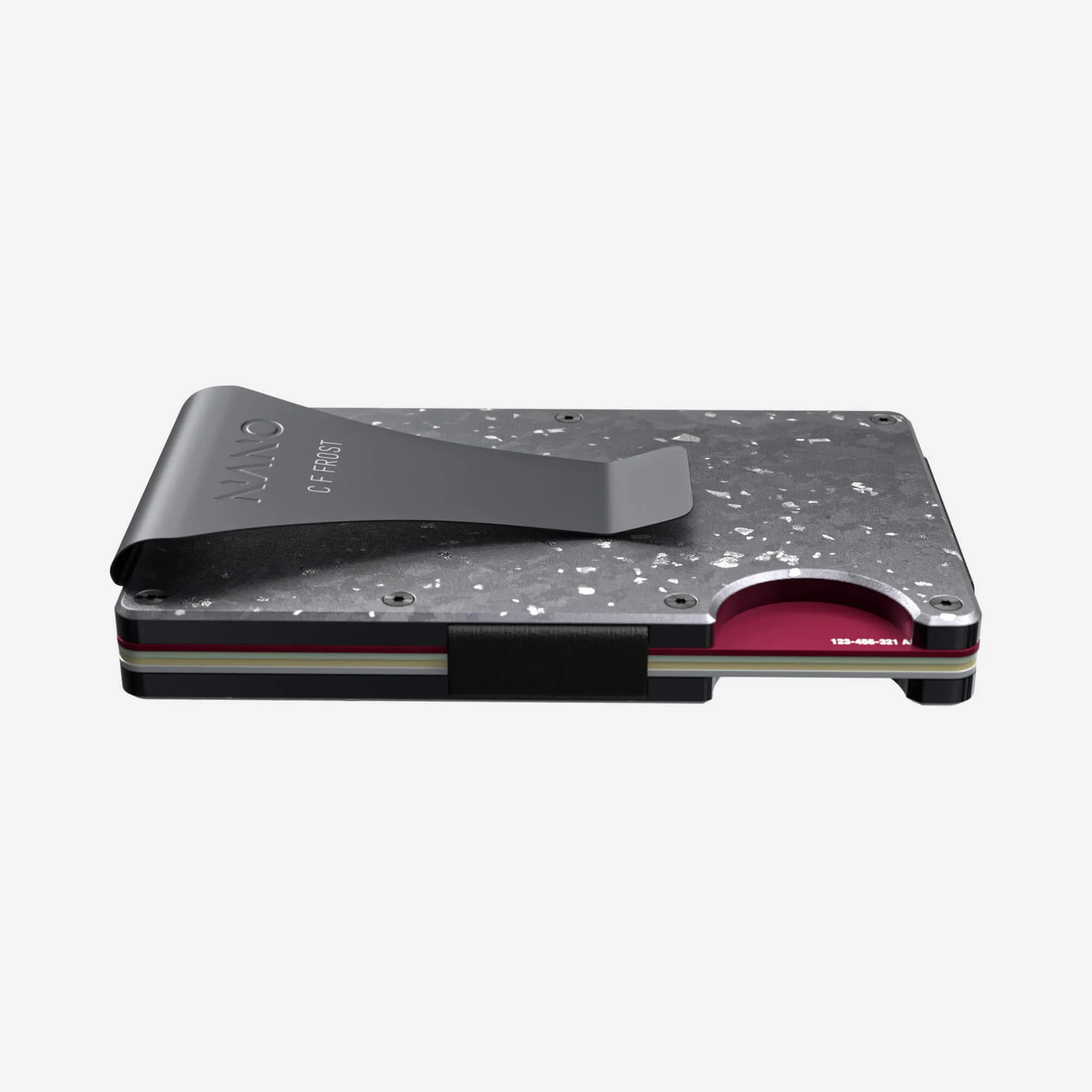 Personalised Money Clip Wallet (Nero/Argento)