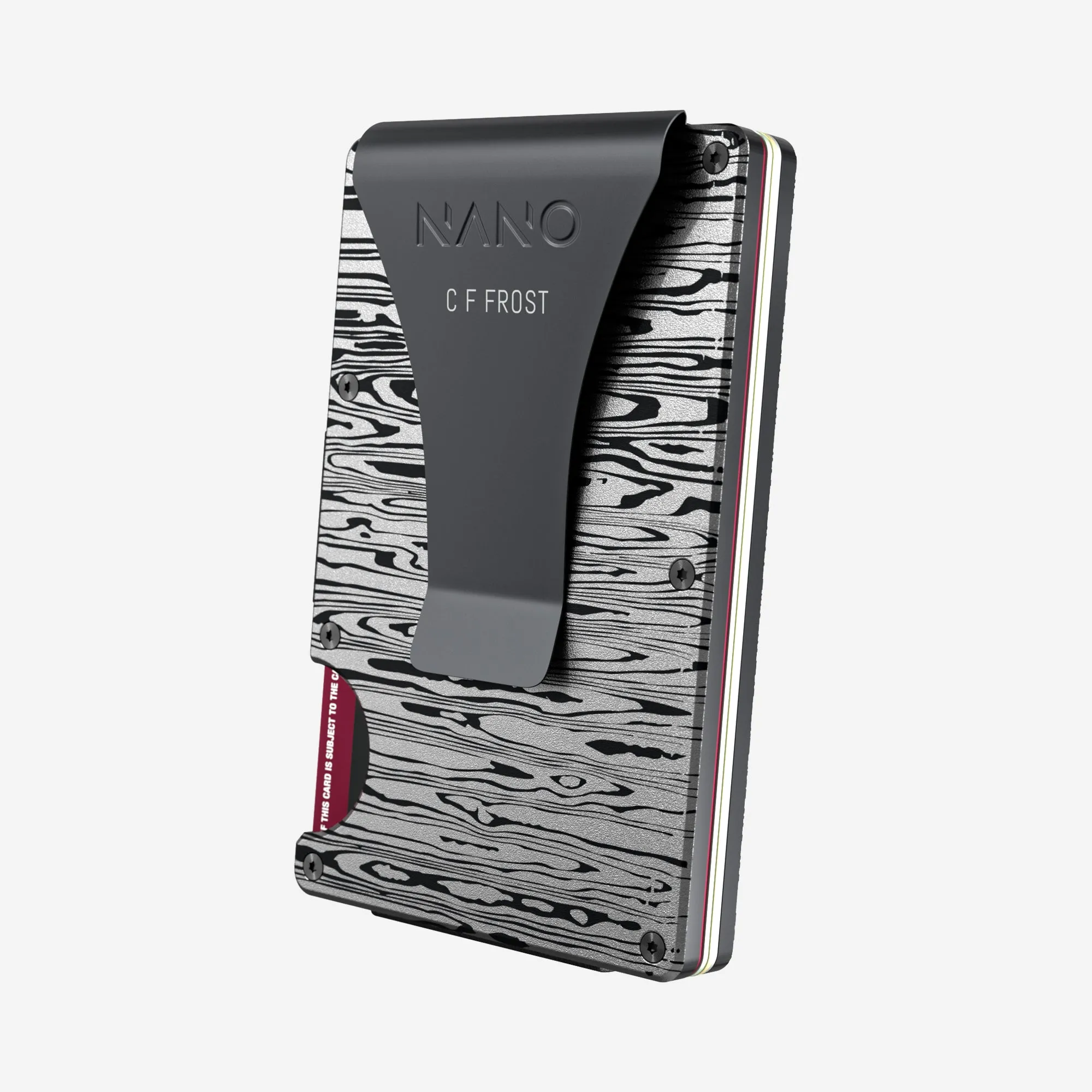 Personalised Money Clip Wallet (Platinum Silver)