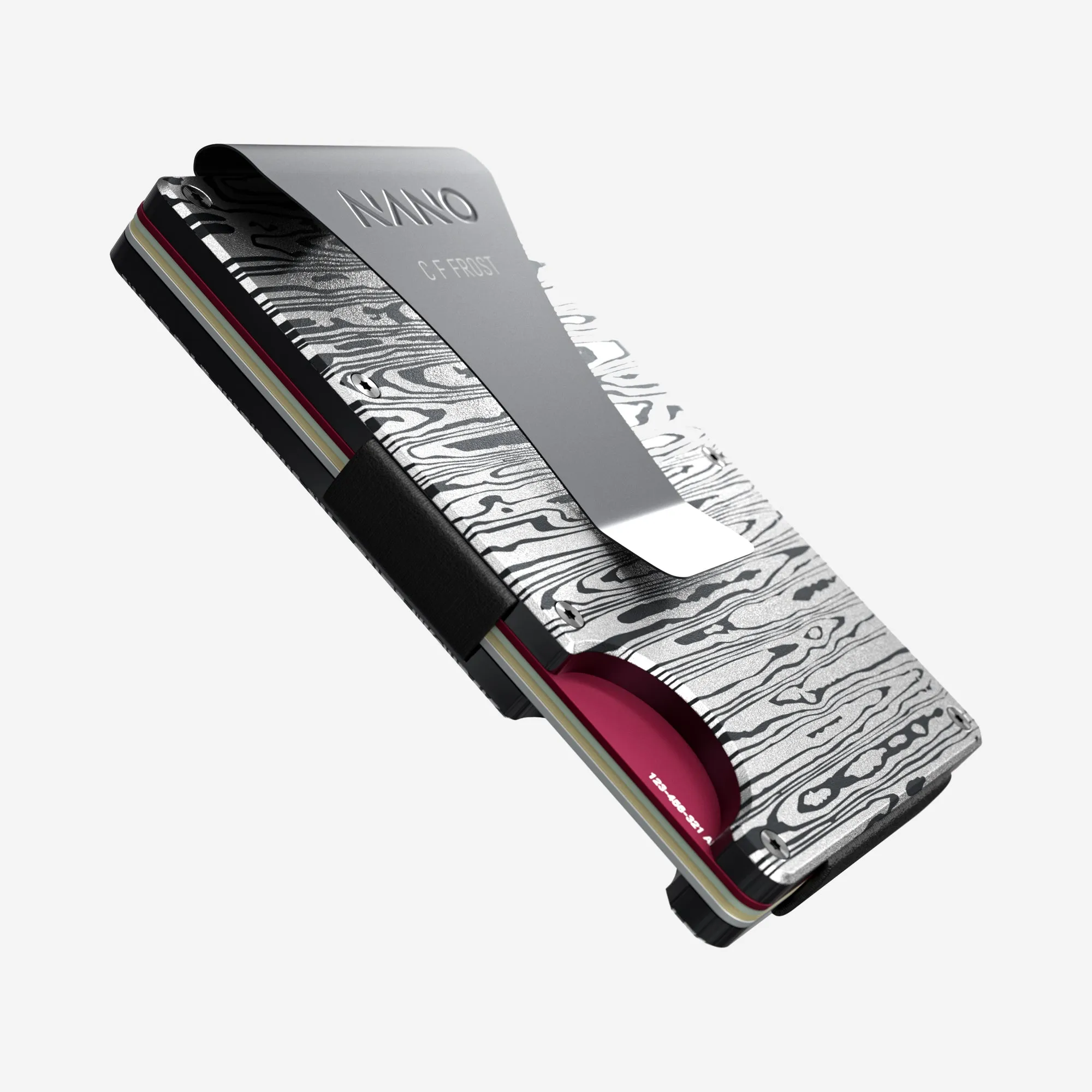 Personalised Money Clip Wallet (Platinum Silver)