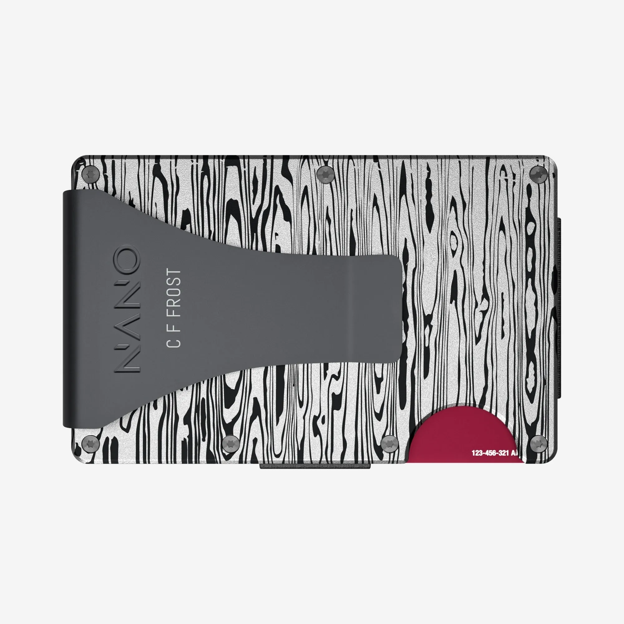 Personalised Money Clip Wallet (Platinum Silver)