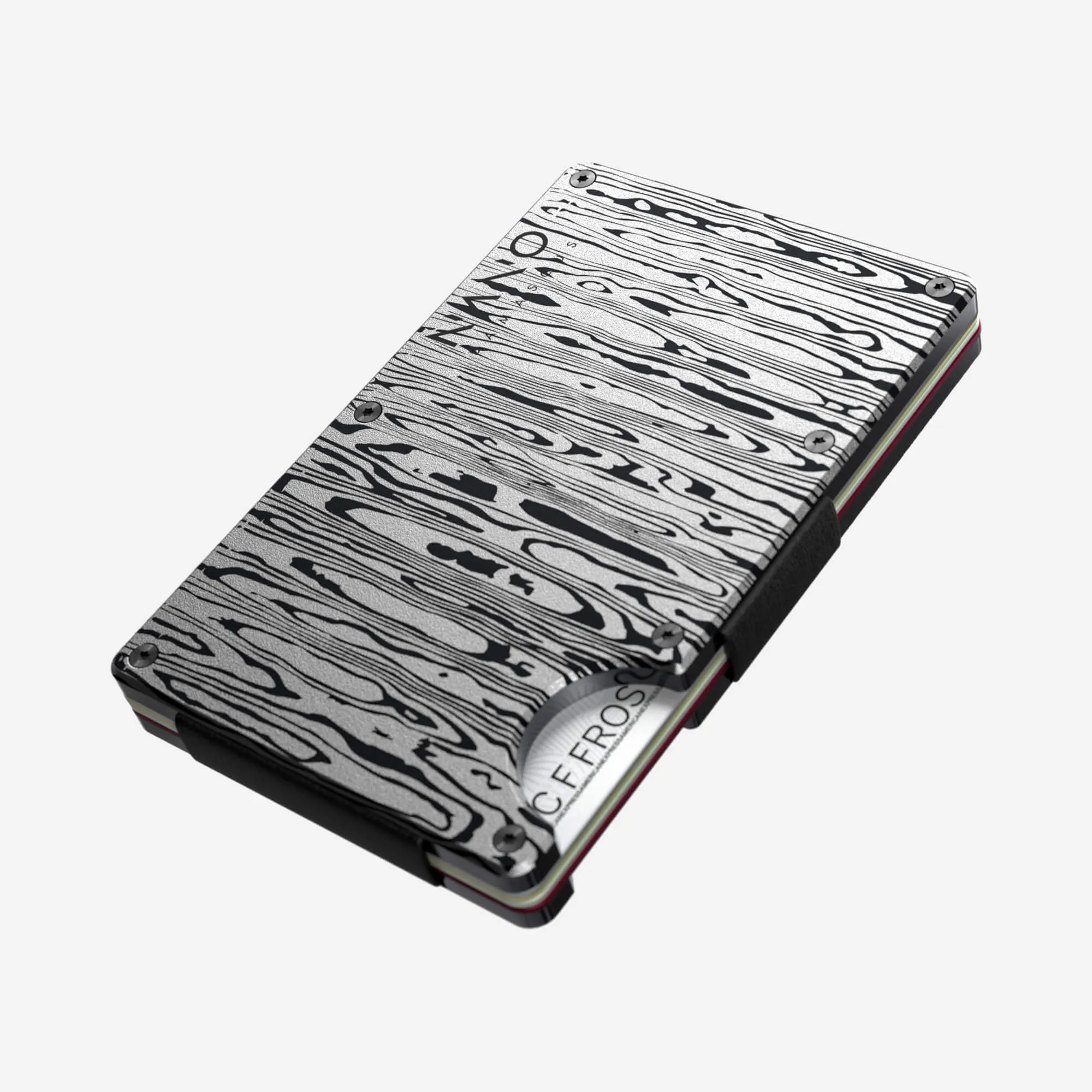 Personalised Money Clip Wallet (Platinum Silver)