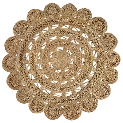 Rosetta Round Hemp Rug