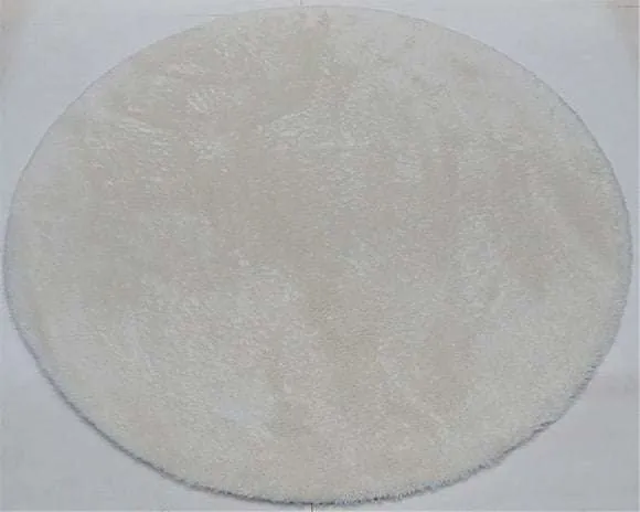 Rug round sheep skin -cream 200cm