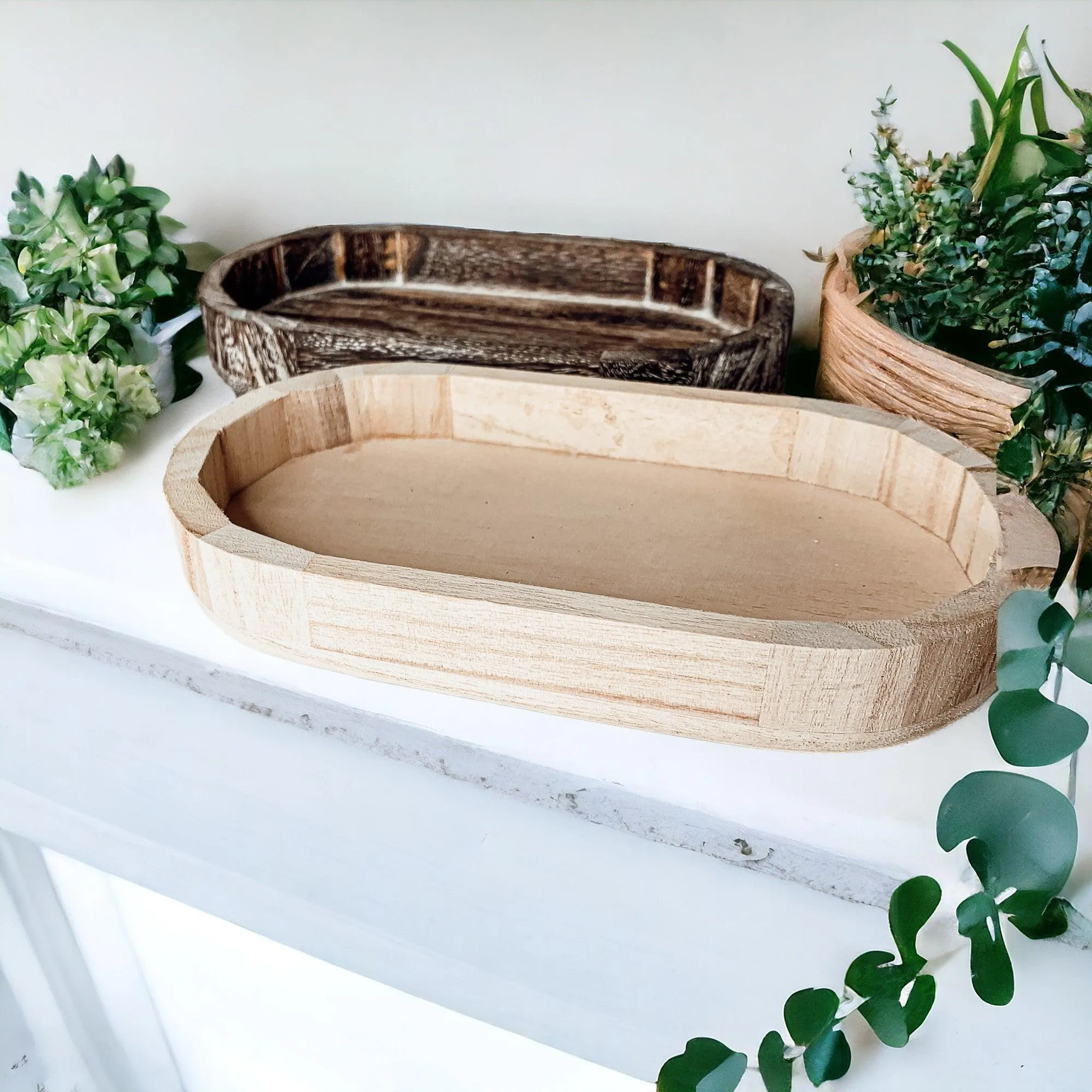 Rustic Wood Tray