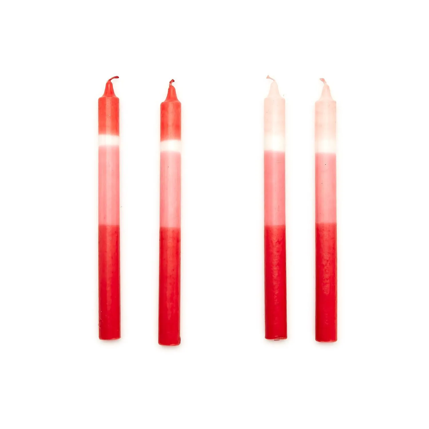 Set of 2 Color Block Taper Candles in Gift Box