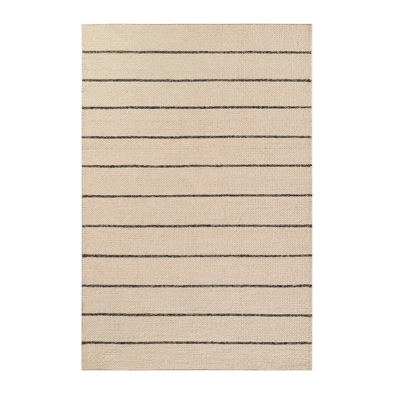 Strand Ivory / Black Rug