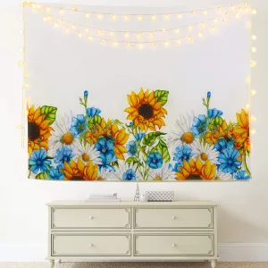 Sunflower Blue Tapestry