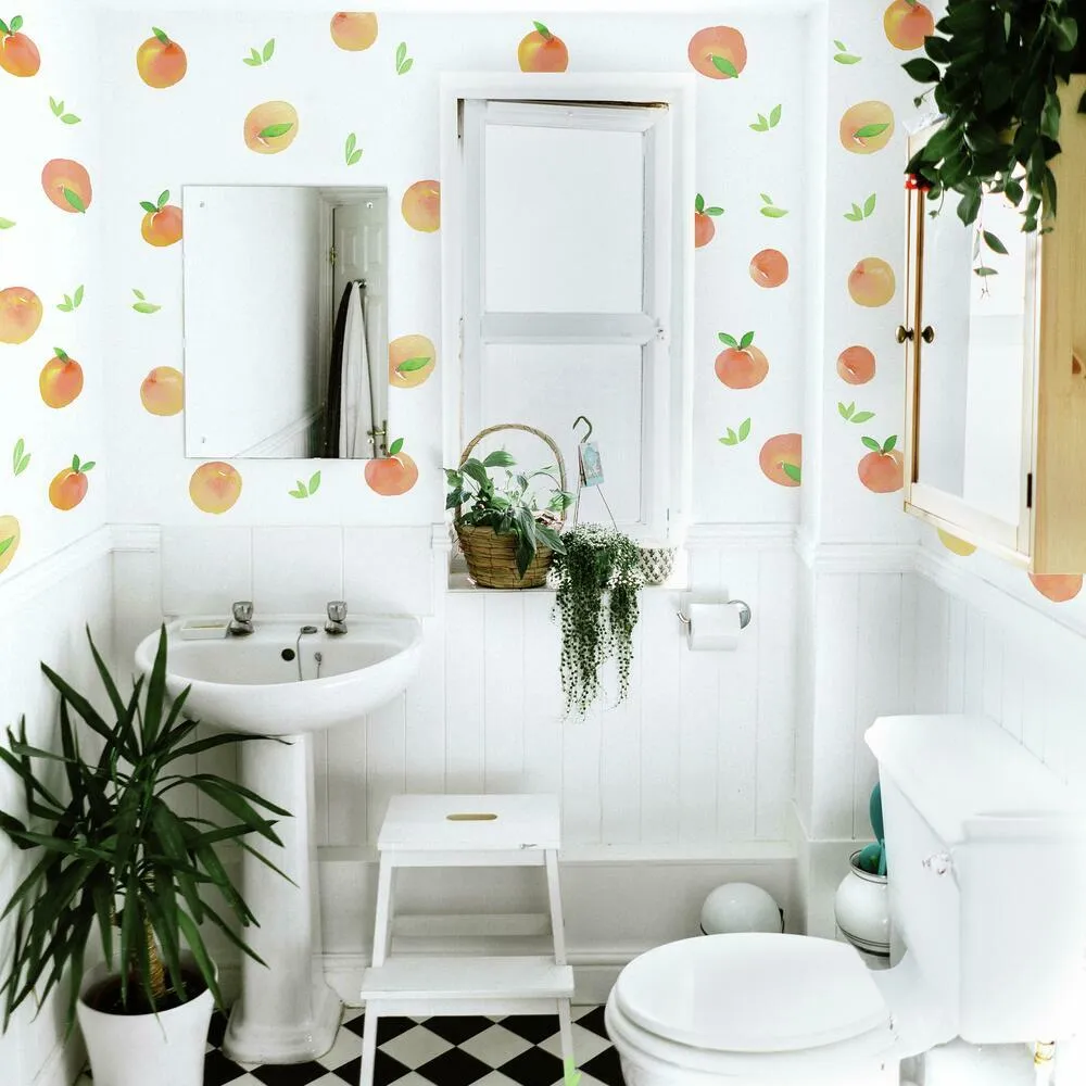 Sweet Peaches Peel and Stick Wall Decals