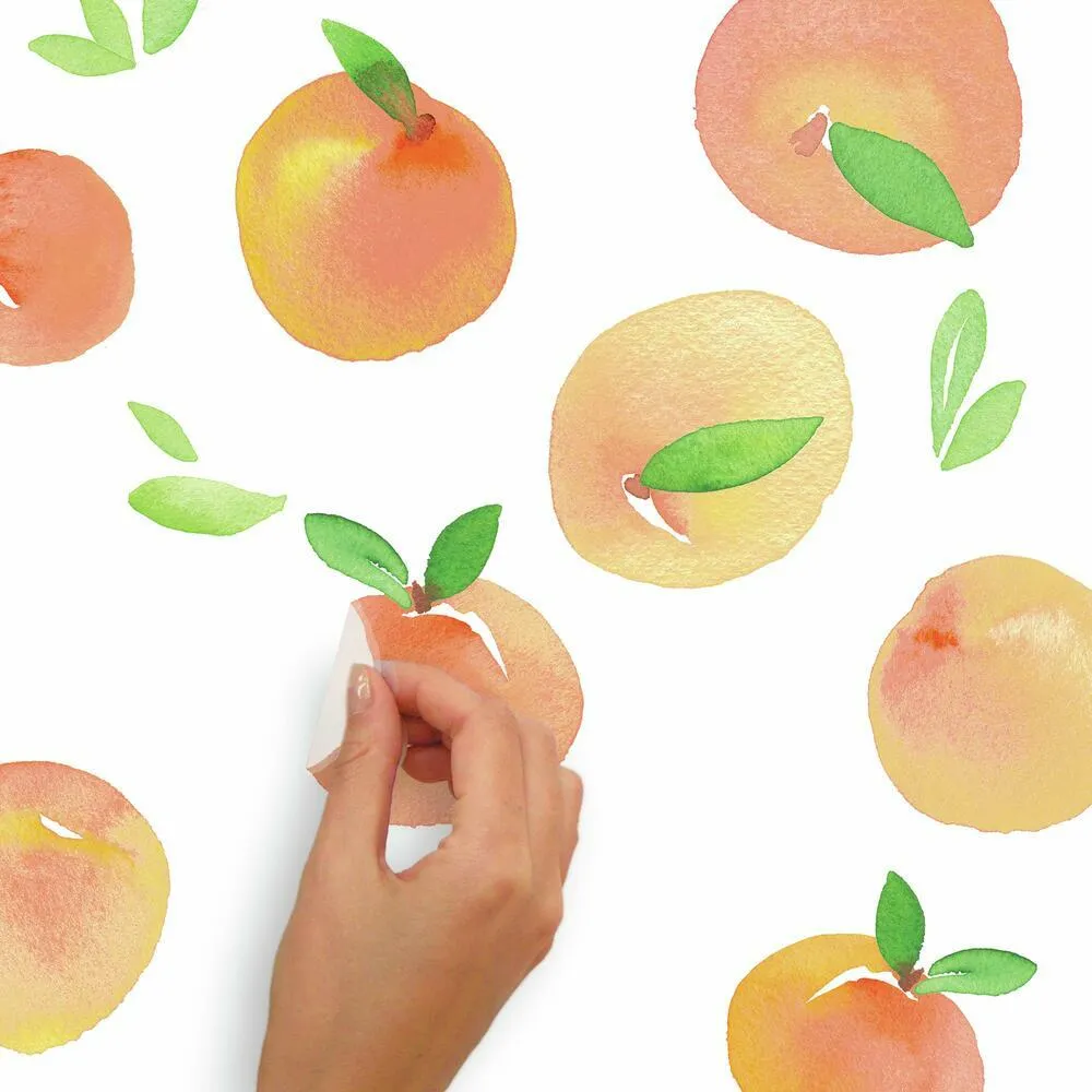 Sweet Peaches Peel and Stick Wall Decals