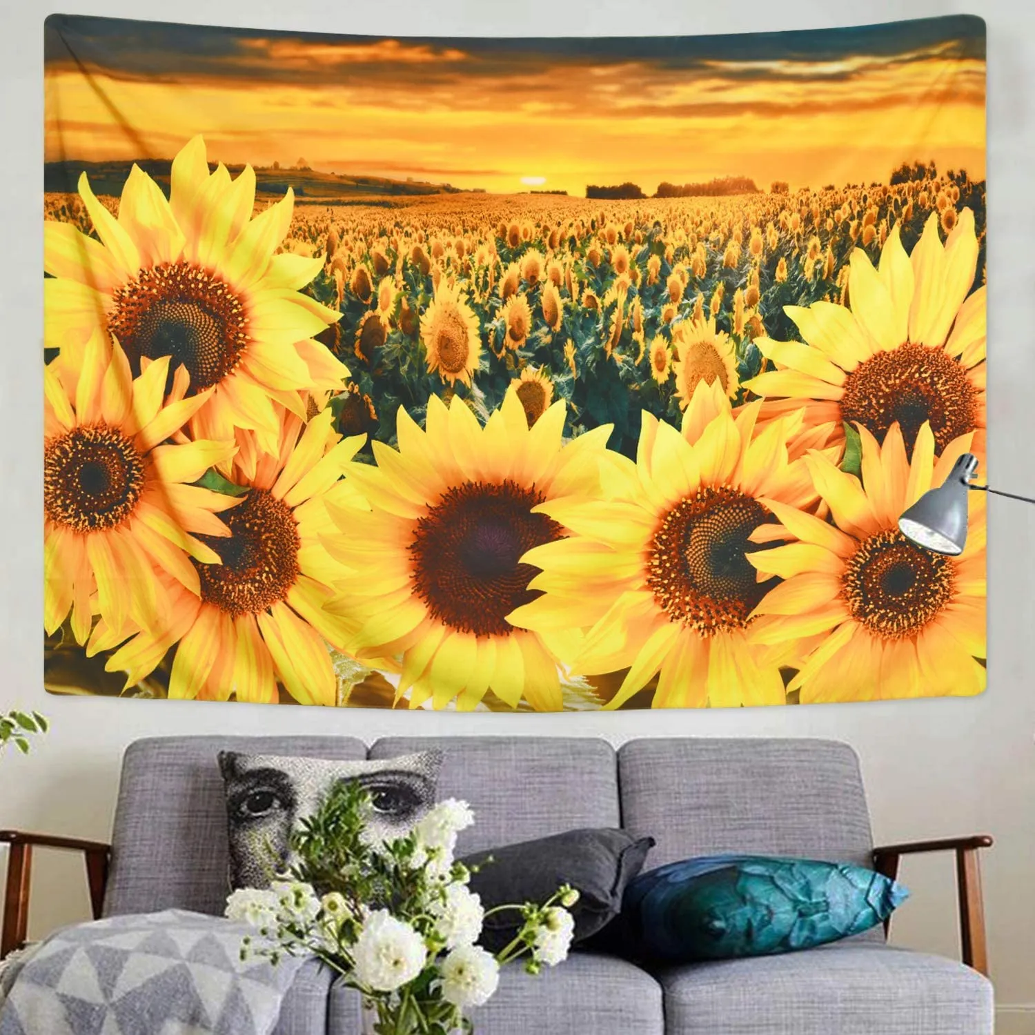 The Sunflower Field Tapestry