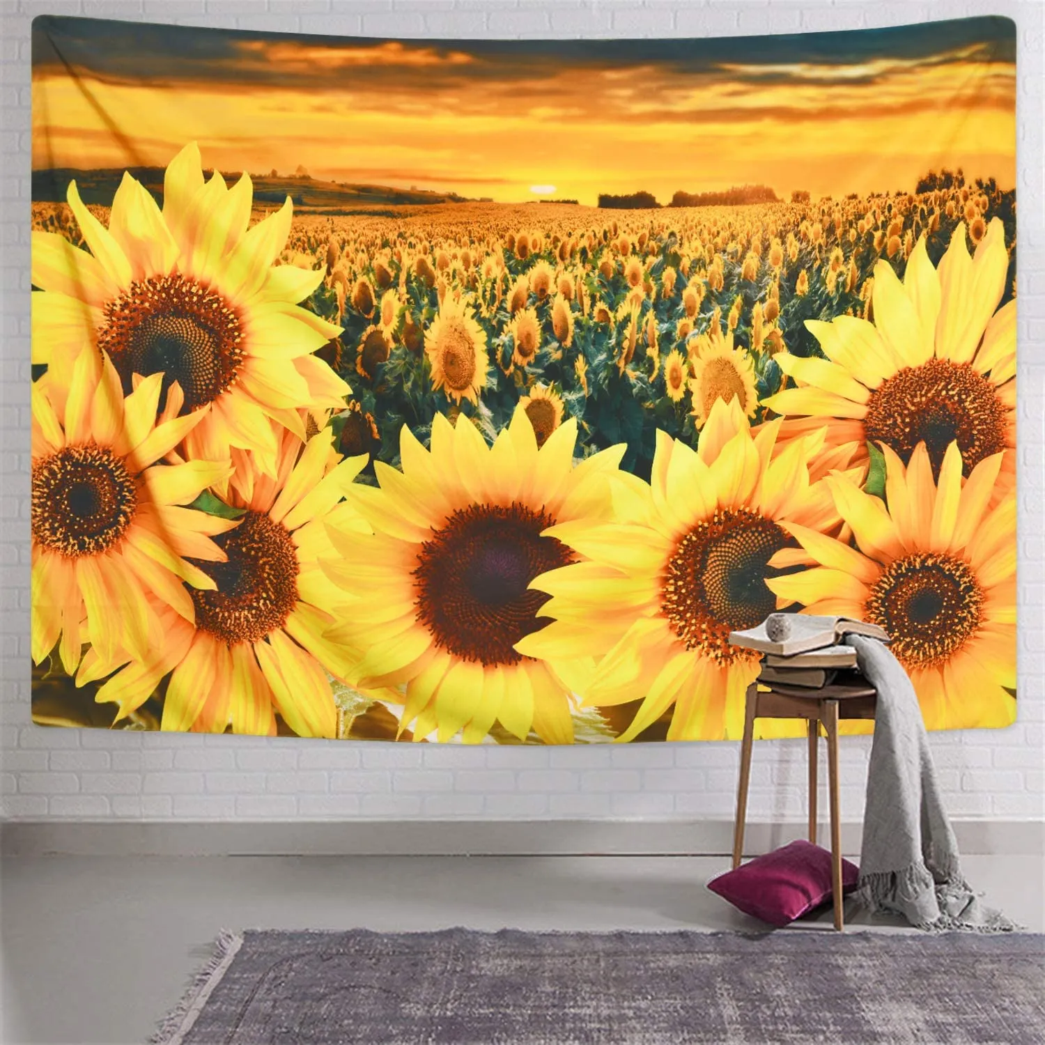 The Sunflower Field Tapestry