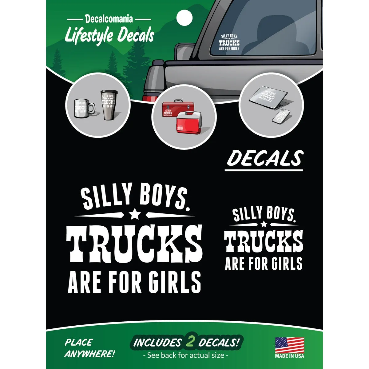 Trucks are for Girls Decals