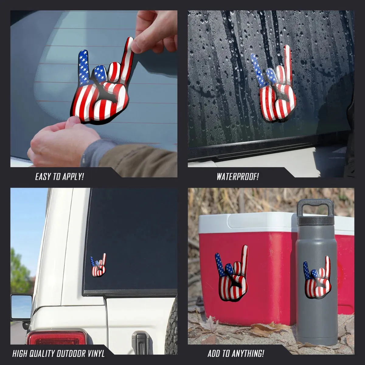 USA Decal - Patriotic | Rock On USA Decal