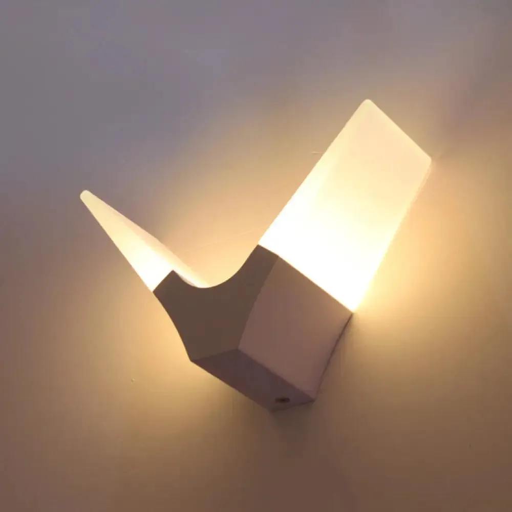 V-Shaped LED Acrylic Sconce Light in Warm/White