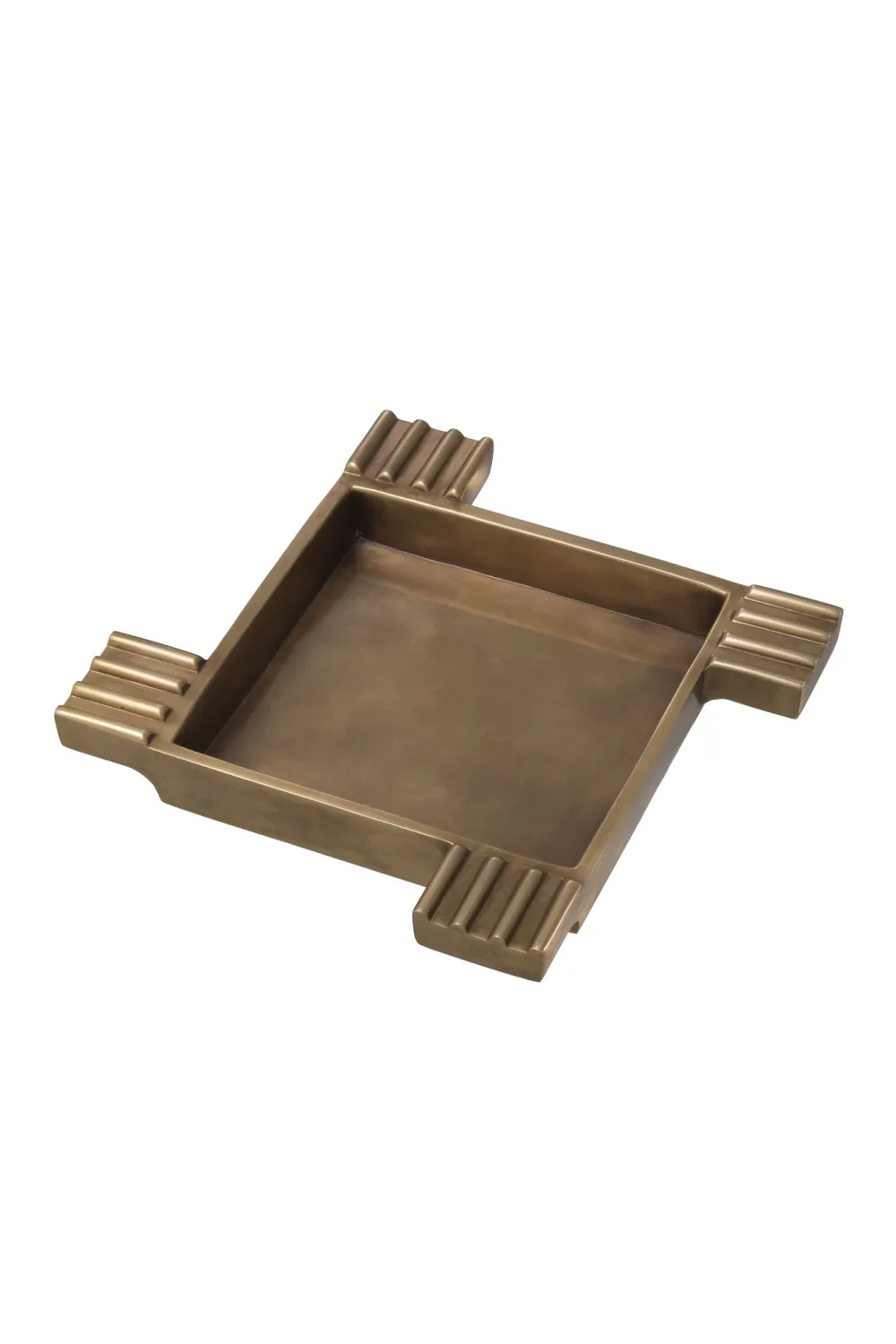 Vintage Brass Square Bowl | Eichholtz Mack