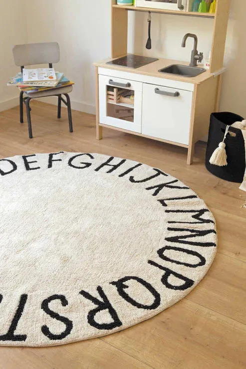 Washable Round Rugs ABC