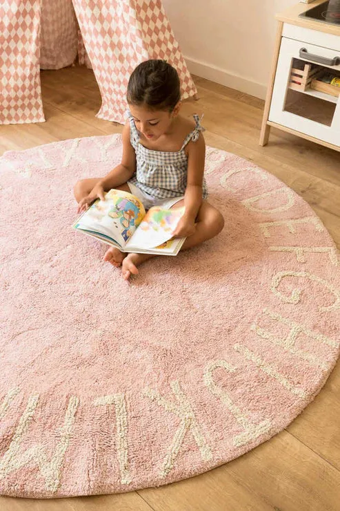 Washable Round Rugs ABC