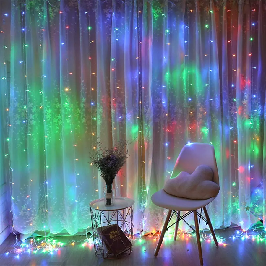 Window Curtain String Light - 3mx2m