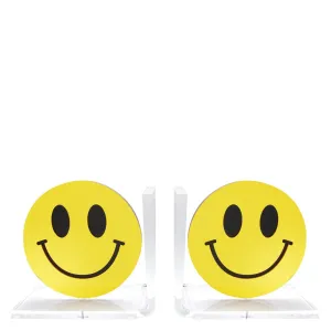 Yellow Smiley Face Bookends